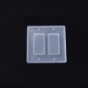 Crystal Epoxy Mirror Porous Socket Button Data Line Switch Panel Silicone Mold, Specification: Style Four