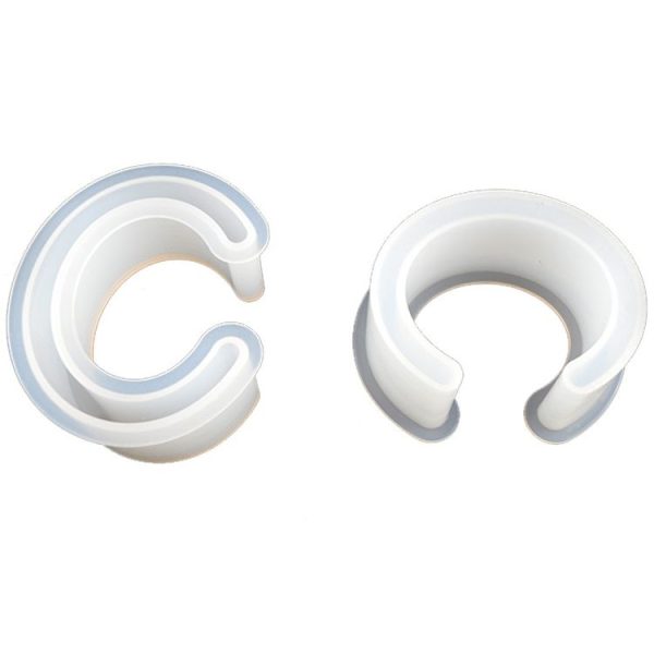 C Type Bracelet Half-Opening Mould DIY Crystal Epoxy Silicone Mould (MD1005) - Image 2