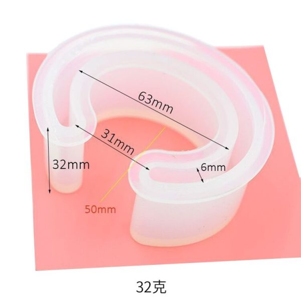 C Type Bracelet Half-Opening Mould DIY Crystal Epoxy Silicone Mould (MD1005) - Image 3