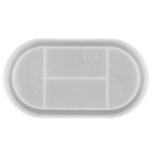 Oval Dish Silicone Mold DIY Crystal Glue Storage Box Mold (MD3706)