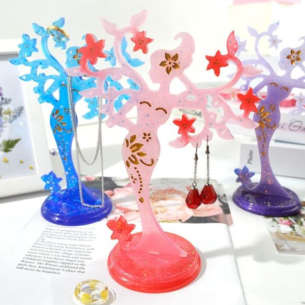 Jewelry Storage Rack Mold DIY Ornaments Epoxy Mold (MD3717 + MD3718) - Image 7