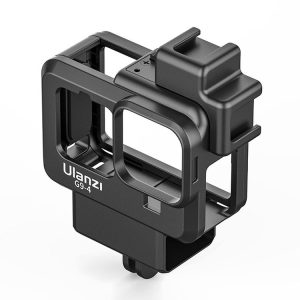 Ulanzi G9-4 Plastic Frame Camera Cage Case With Cold Shoe Base For GoPro HERO10 Black / HERO9 Black (Black)