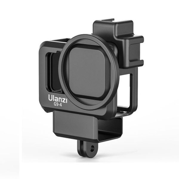 Ulanzi G9-4 Plastic Frame Camera Cage Case With Cold Shoe Base For GoPro HERO10 Black / HERO9 Black (Black) - Image 2