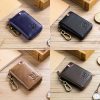 BULL CAPTAIN 474 Multifunctional Leather Coin Purse Hanging Waist Anti-Brush Key Bag, Colour: Blue - Image 2