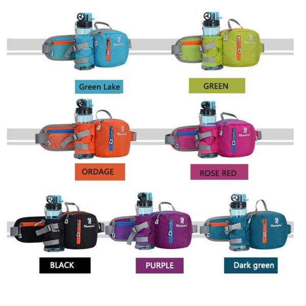 Tanluhu FK389 Outdoor Sports Waist Bag Multi-Purpose Running Water Bottle Bag Riding Carrying Case, Size: 2L (Orange) - Image 2