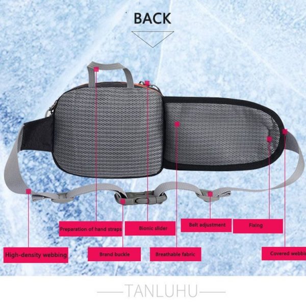 Tanluhu FK389 Outdoor Sports Waist Bag Multi-Purpose Running Water Bottle Bag Riding Carrying Case, Size: 2L (Orange) - Image 4