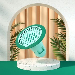Floor Drain Deodorizer Sewer Deodorant Cover Bathroom Toilet Anti-Cockroach Insect-Proof Cover (Green)