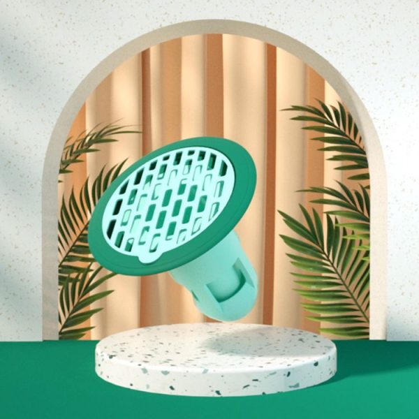 Floor Drain Deodorizer Sewer Deodorant Cover Bathroom Toilet Anti-Cockroach Insect-Proof Cover (Green)