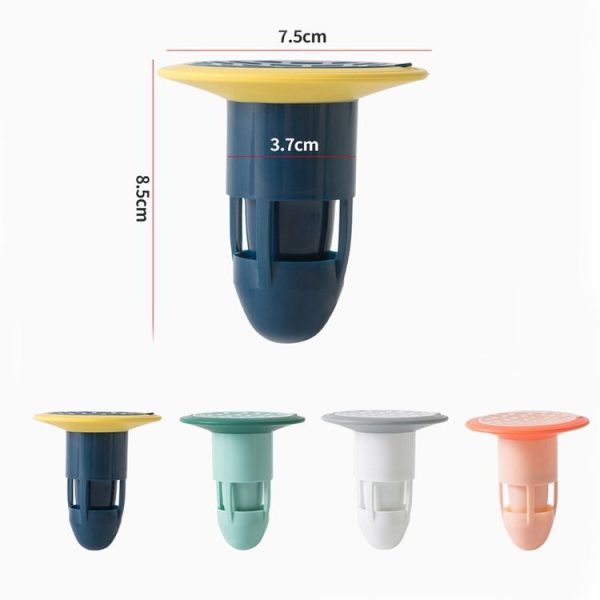 Floor Drain Deodorizer Sewer Deodorant Cover Bathroom Toilet Anti-Cockroach Insect-Proof Cover (Green) - Image 2