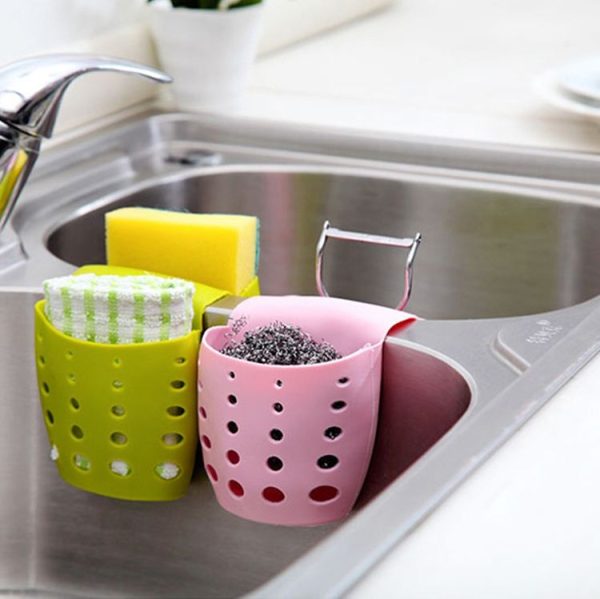 TM15016 Saddle Drain Basket Kitchen Sink Sponge Storage Drainage Sink (Grey) - Image 6