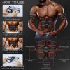 EMS Portable Abdomen Device Electric Abdominal Muscle Stickers with LCD Screen Display (Blue Point) - Image 4