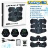 EMS Portable Abdomen Device Electric Abdominal Muscle Stickers with LCD Screen Display (Blue Point) - Image 7
