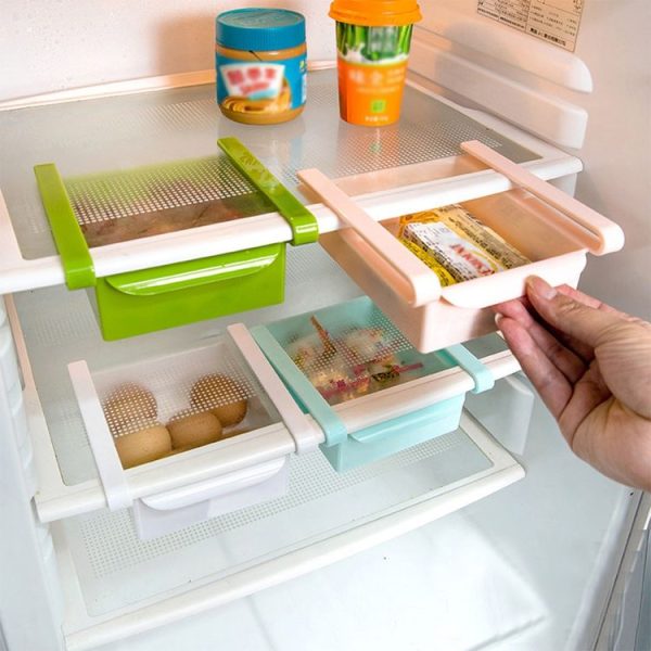 TM15010 Refrigerator Pull-Free Storage Box Drawer Egg Storage Freezer Box (Pink) - Image 7