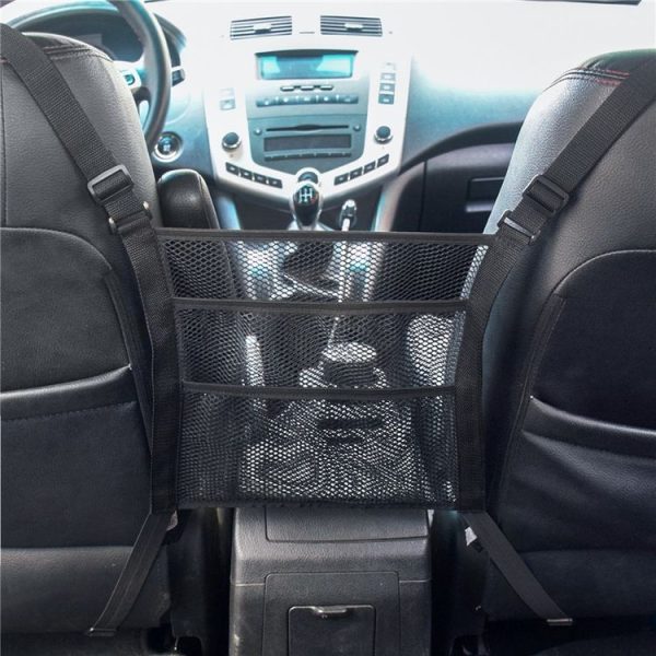 Car Seat Storage Net Pocket Bag Car Protective Net Safety Storage Bag - Image 2