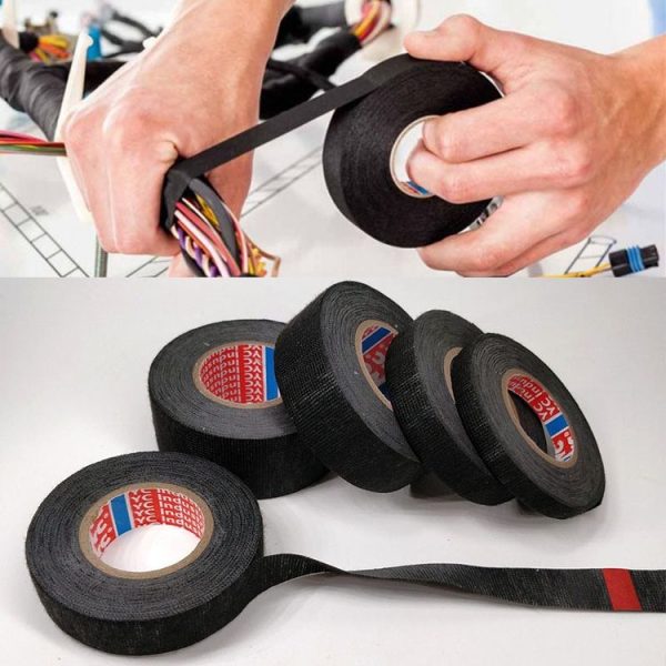 Automotive Wiring Harness Flannel Tape High Temperature Resistant And Waterproof Wire And Cable Insulation Tape, Size: 25mm x 15m - Image 4