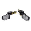2pcs C-071 Motorcycle Modified LED Turn Signal Handlebar Turn Indicator (Black) - Image 2