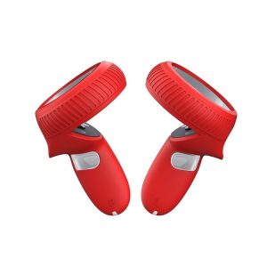 VR Handle Silicone Non-slip Drop Resistant Protective Cver For Meta Quest (Red)