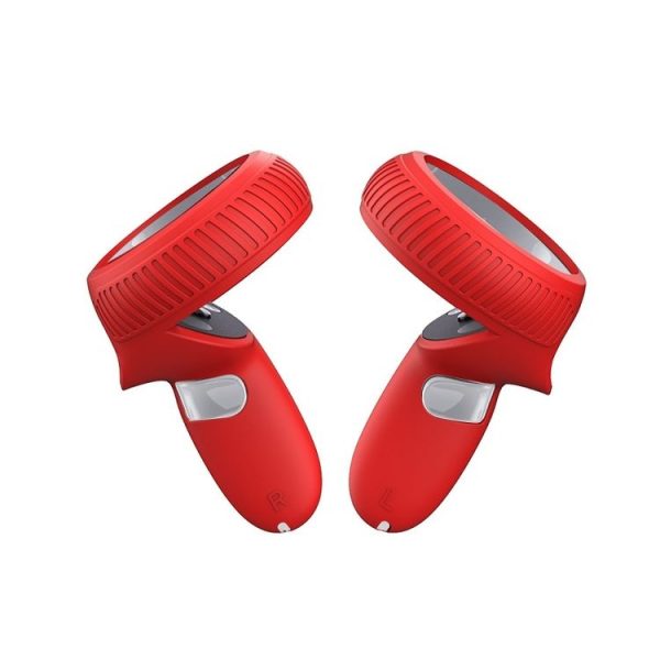 VR Handle Silicone Non-slip Drop Resistant Protective Cver For Meta Quest (Red)