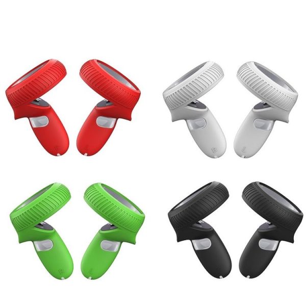 VR Handle Silicone Non-slip Drop Resistant Protective Cver For Meta Quest (Red) - Image 4
