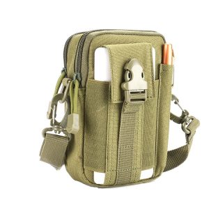 LT-02 Casual Multifunctional Messenger Belt Bag with Shoulder Strap (Army Green)