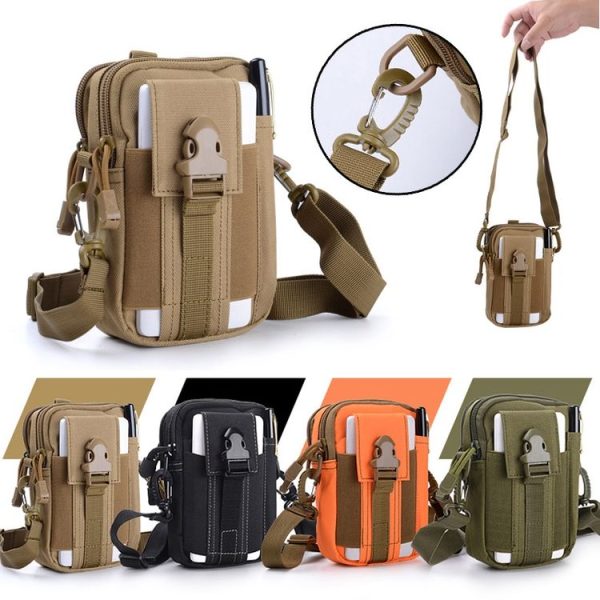 LT-02 Casual Multifunctional Messenger Belt Bag with Shoulder Strap (Army Green) - Image 6