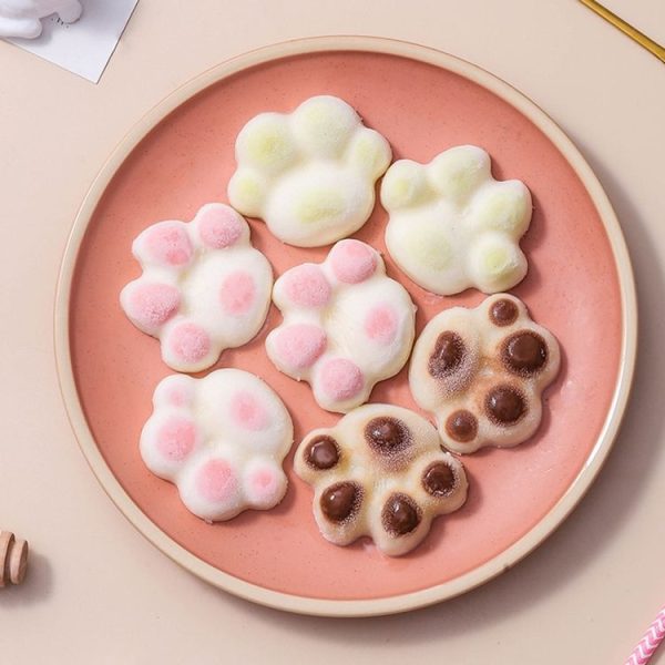 Household Cat Paw Shape Creative Silicone Ice Box Ice Cube Mold Ice Hockey DIY Food Supplement Box with Lid (Vegetation Green) - Image 7