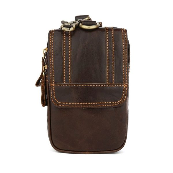 6385 Men Outdoor Sports Belt Hanging Multifunctional Waist Bag (Coffee)