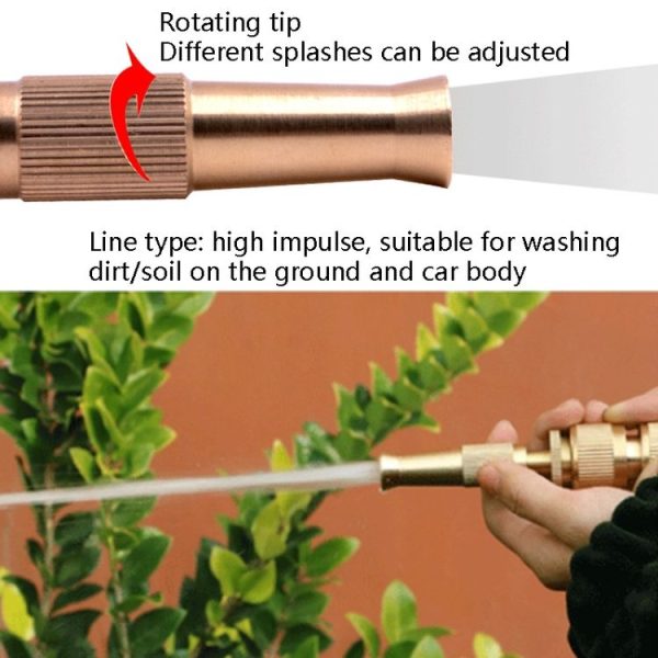 3 PCS Car Wash High Pressure Copper Straight Sprinkler House Garden Wishing Ground Sprinkler, Specification: Pacifier - Image 6