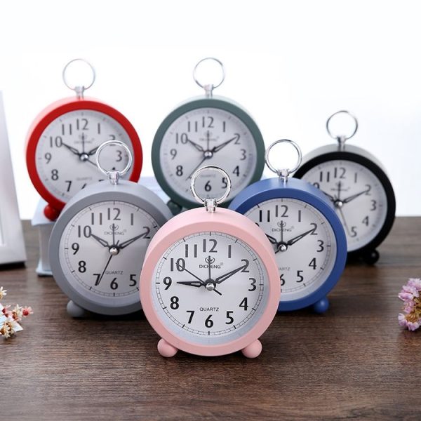 Office Home Round Alarm Clock Student Watch Gift (Red) - Image 2