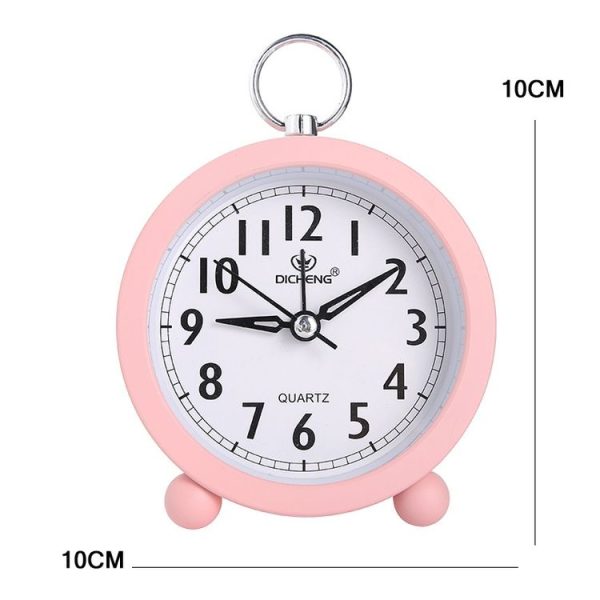 Office Home Round Alarm Clock Student Watch Gift (Red) - Image 3