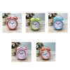 3 Inch Metal Bell Alarm Clock With Night Light Student Bedside Fashion Clock (Red) - Image 2