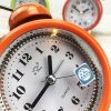 3 Inch Metal Bell Alarm Clock With Night Light Student Bedside Fashion Clock (Red) - Image 6