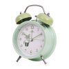 Student Cute Style Bell Alarm Clock Bedside Mute Clock With Light Specification: Y36 4 Inch (Green)