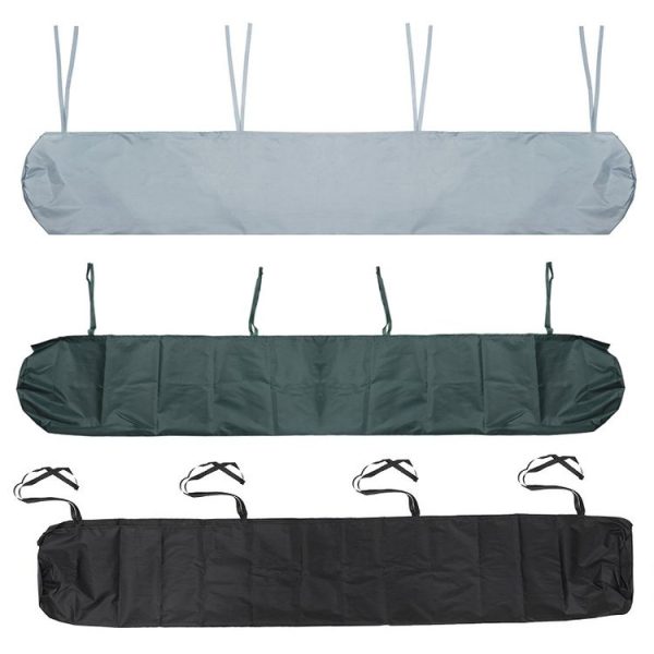 Outdoor Patio Canopy Awning Waterproof Cover Retractable Dustproof Protective Cover, Size: 2.5m (Black) - Image 2