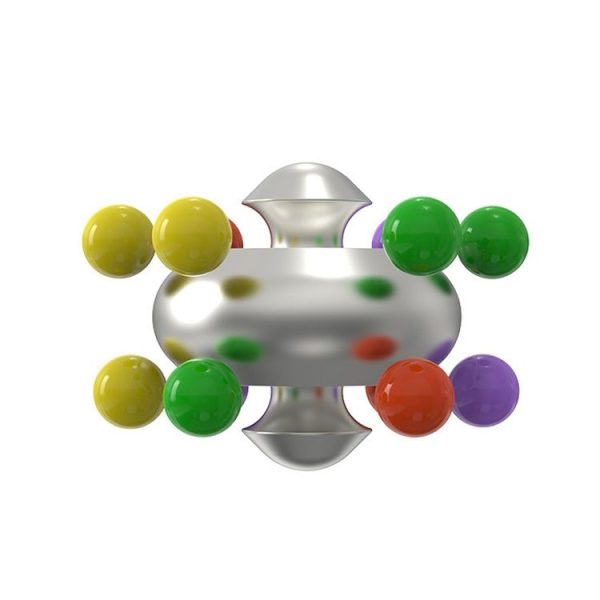 Aluminum Alloy Psychedelic Magic Ball Educational Toys Decompression Marbles Toys, Colour: Pearl Black - Image 3