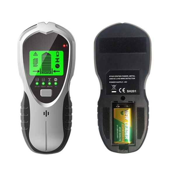 SH201 4 In 1 Multifunctional Digital Metal Detector Wall Detector (Silver Black) - Image 2