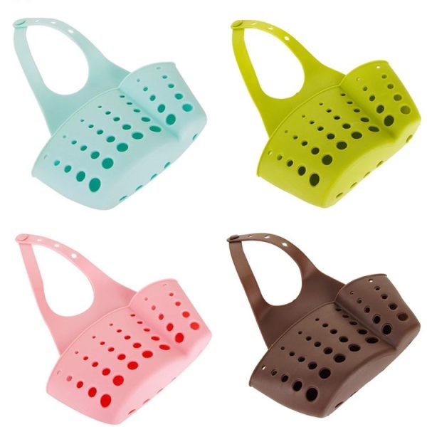 TM15008 Adjustable Snap-On Sink Storage Hanging Basket Kitchen Drain Hanging Bag (Random Color Delivery) - Image 2