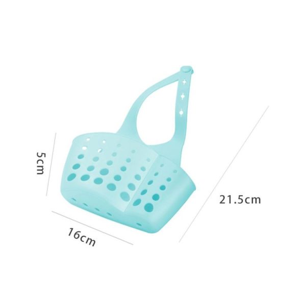 TM15008 Adjustable Snap-On Sink Storage Hanging Basket Kitchen Drain Hanging Bag (Random Color Delivery) - Image 3
