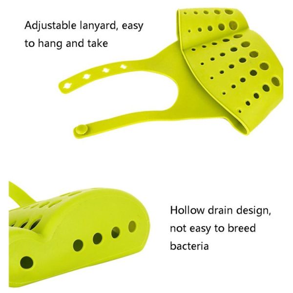 TM15008 Adjustable Snap-On Sink Storage Hanging Basket Kitchen Drain Hanging Bag (Random Color Delivery) - Image 4