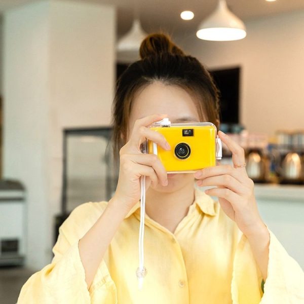 Cute Retro Film Waterproof Shockproof Camera With Disposable Film (All White Shell) - Image 5