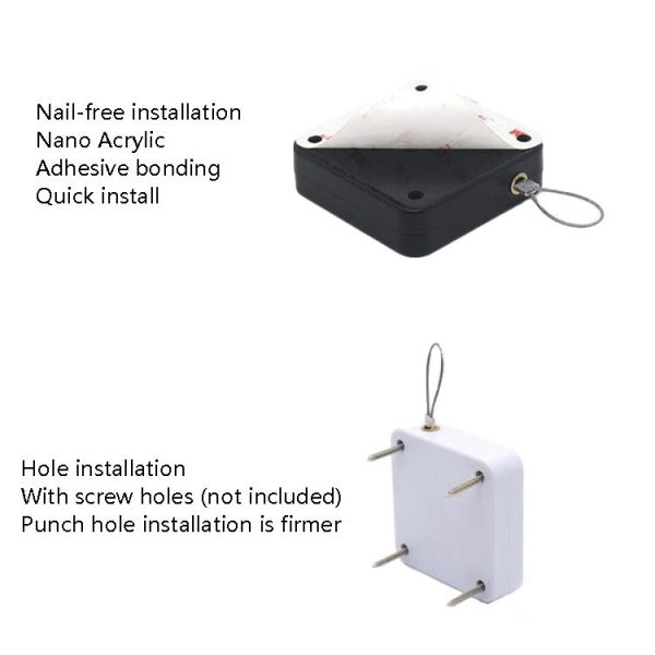 P093 Automatic Doorkeeper Telescher Door Closer Sliding Door Anti-Theft Box, Specification: 2nd Generation White All Glue 800g 1m - Image 7