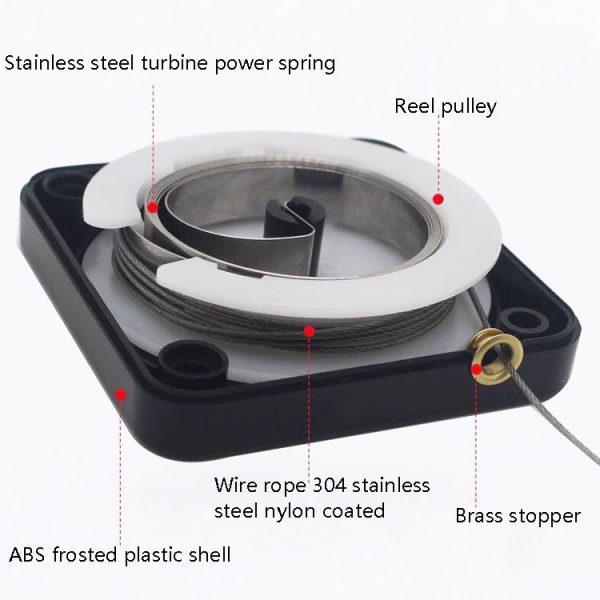 P093 Automatic Doorkeeper Telescher Door Closer Sliding Door Anti-Theft Box, Specification: 3rd Generations Black All Glue 1200g 1.2m - Image 5