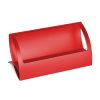 Creative Metal Card Holders Note Holders for Office Display Desk Business Card Holders Desk Accessories Stand Clip (Red)