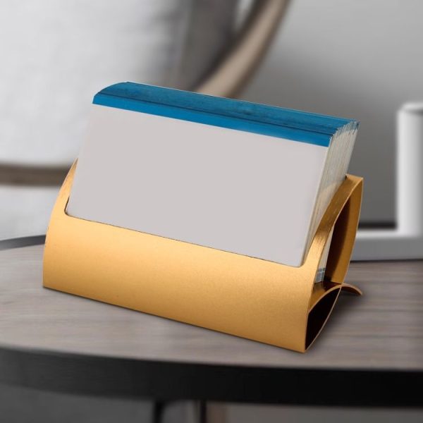 Creative Metal Card Holders Note Holders for Office Display Desk Business Card Holders Desk Accessories Stand Clip (Red) - Image 5