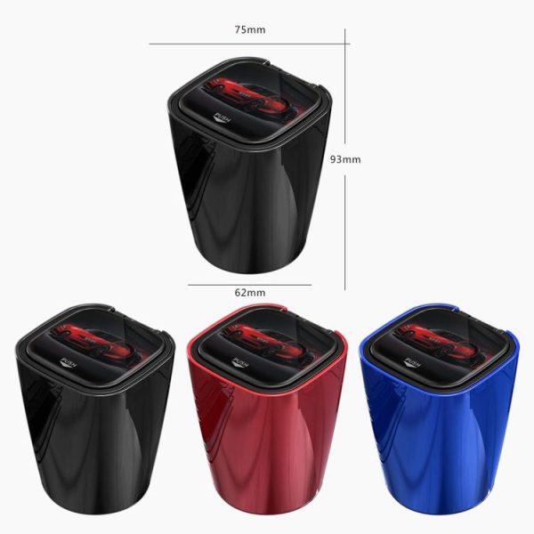 Automotive Supplies Car Loaded Ashtray (Bright Black) - Image 2