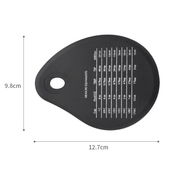 Silicone Scraper Cream Steward Scraper Butter Cut Knife Wiper (Black) - Image 3