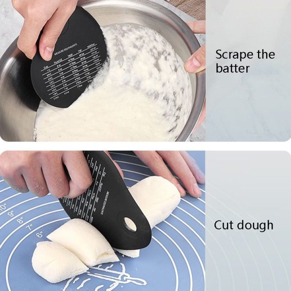 Silicone Scraper Cream Steward Scraper Butter Cut Knife Wiper (Black) - Image 7