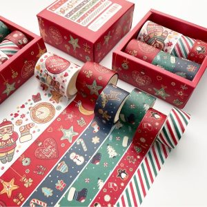 Boxed Christmas Pocket Tape Decoration Material (Christmas Combination Set)