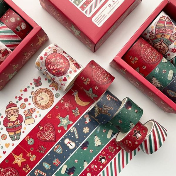 Boxed Christmas Pocket Tape Decoration Material (Christmas Combination Set) - Image 4