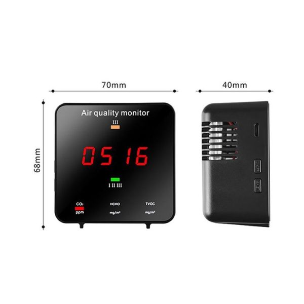 JSM-131 Portable CO2 TVOC Formaldehyde Carbon Dioxide Detector - Image 4